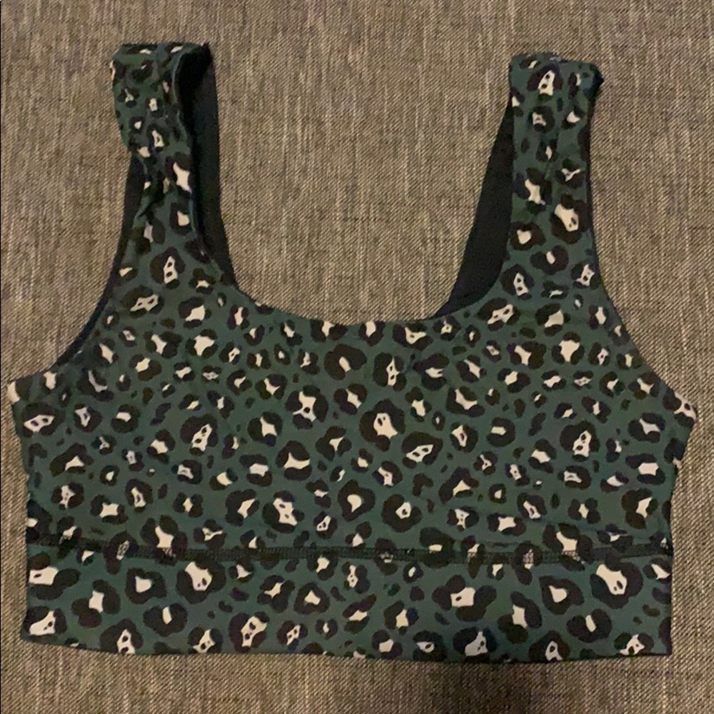 Fabletics cheetah print sports bra